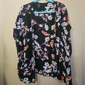 H&M Kimono Style Cardigan Women's Size S Sakura Cherry Blossom Print